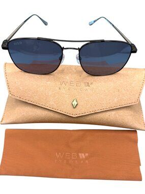 WEB EYEWEAR MEN'S TITANIUM FRAME SUNGLASSES - MODEL #WE0341 (NEW)